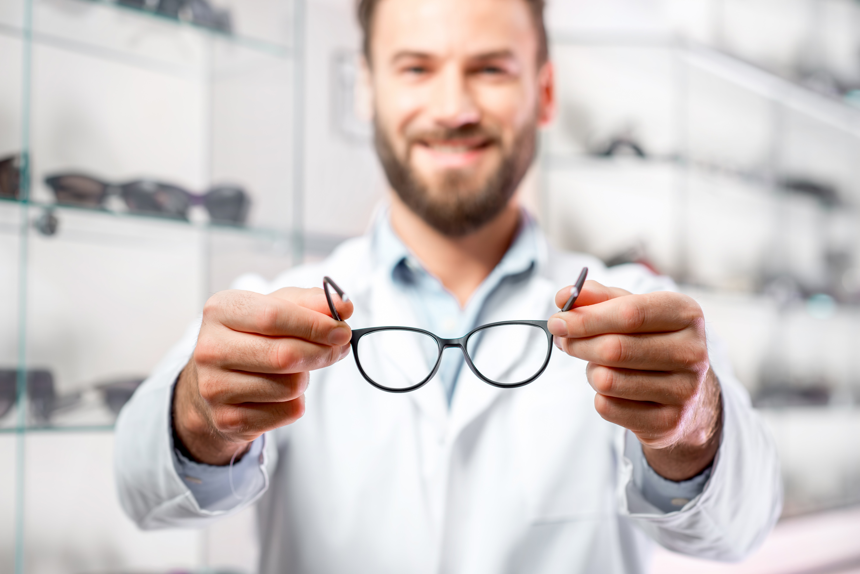 Ophthalmologist with Eyeglasses